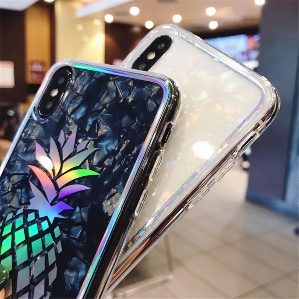 Sun Reflecting Retro Black Marble iPhone Case